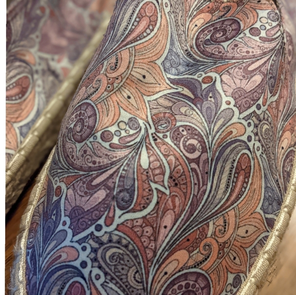 Monroe & Main Espadrille Paisley Slides Size 11.5 - Picture 5 of 6
